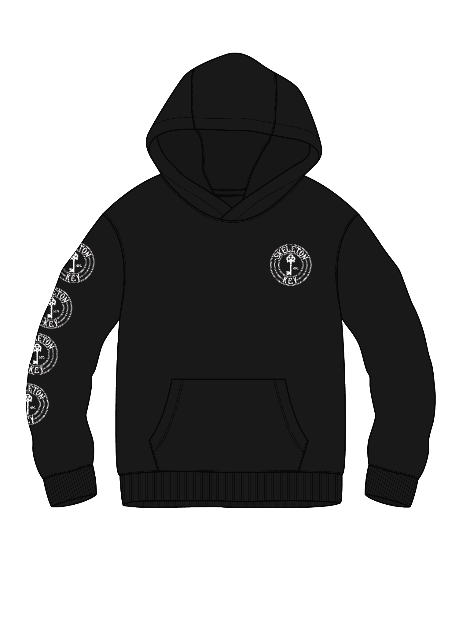 OG Circle Logo Premium Pull Over Hoodie – Skeleton Key MFG OG Circle Logo Premium Pull Over Hoodie – Skeleton Key MFG