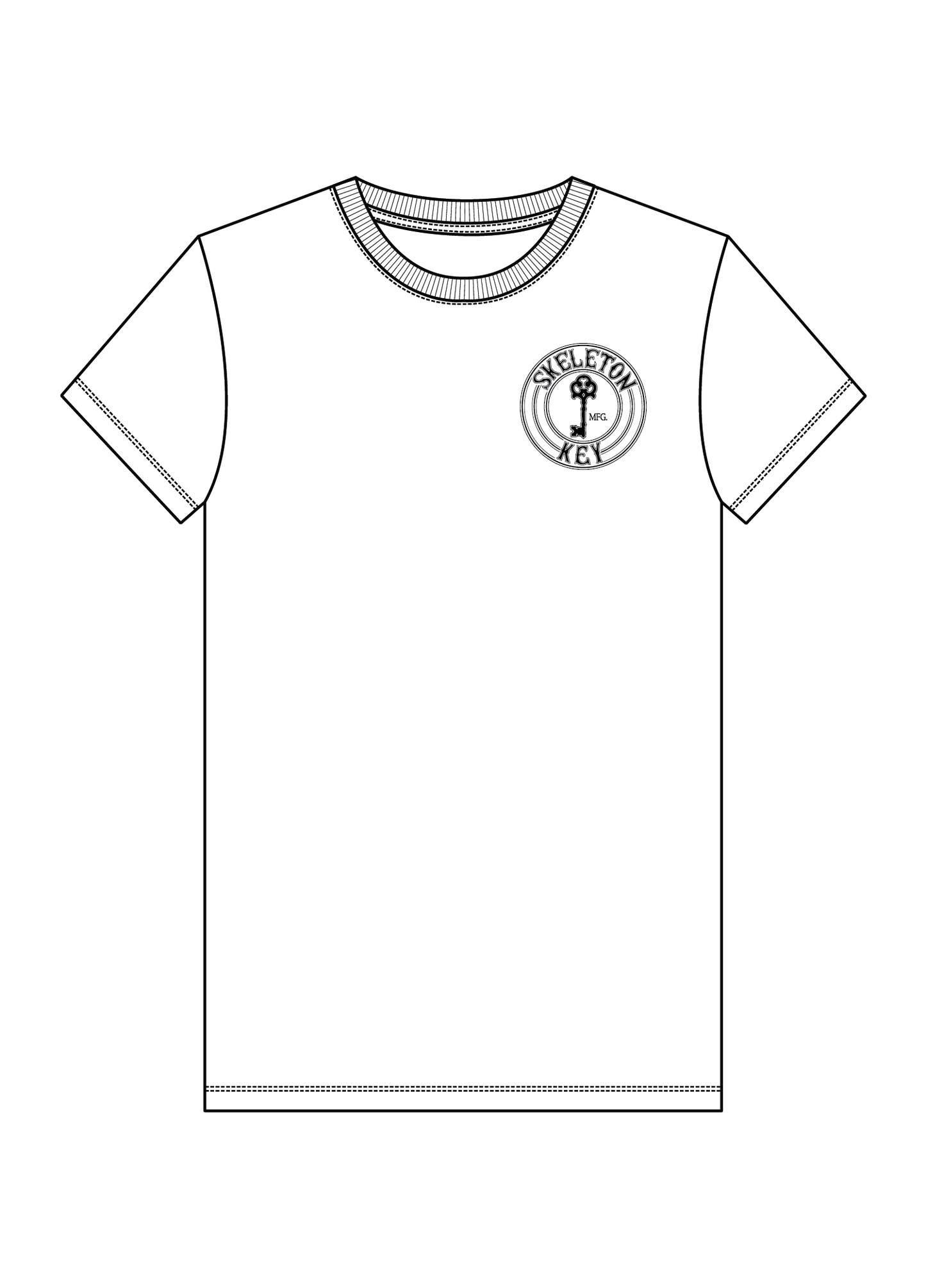 Skeleton Key Josh Rodriguez Mermaid Tee (White)