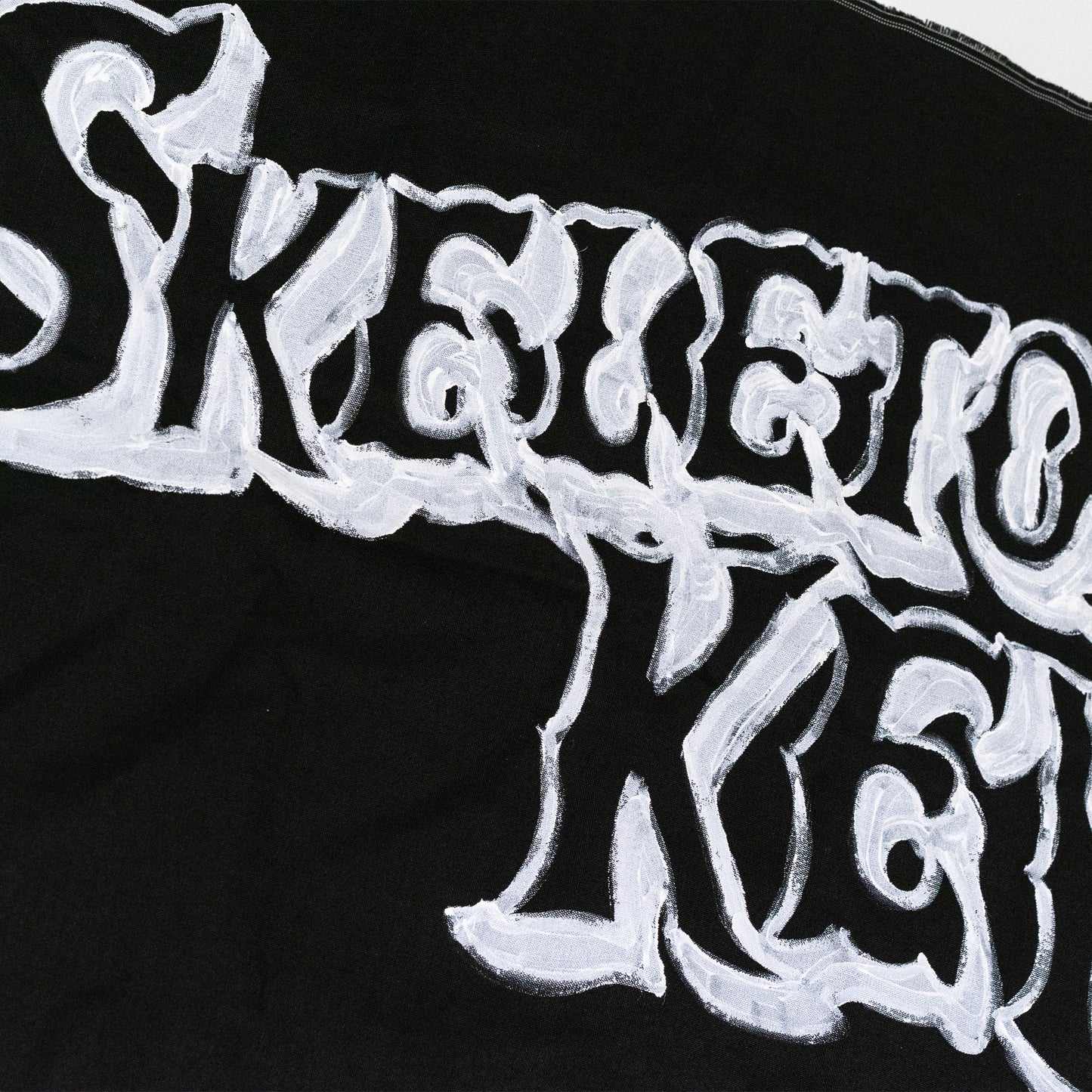 Hand Painted Skeleton Key logo canvas banner