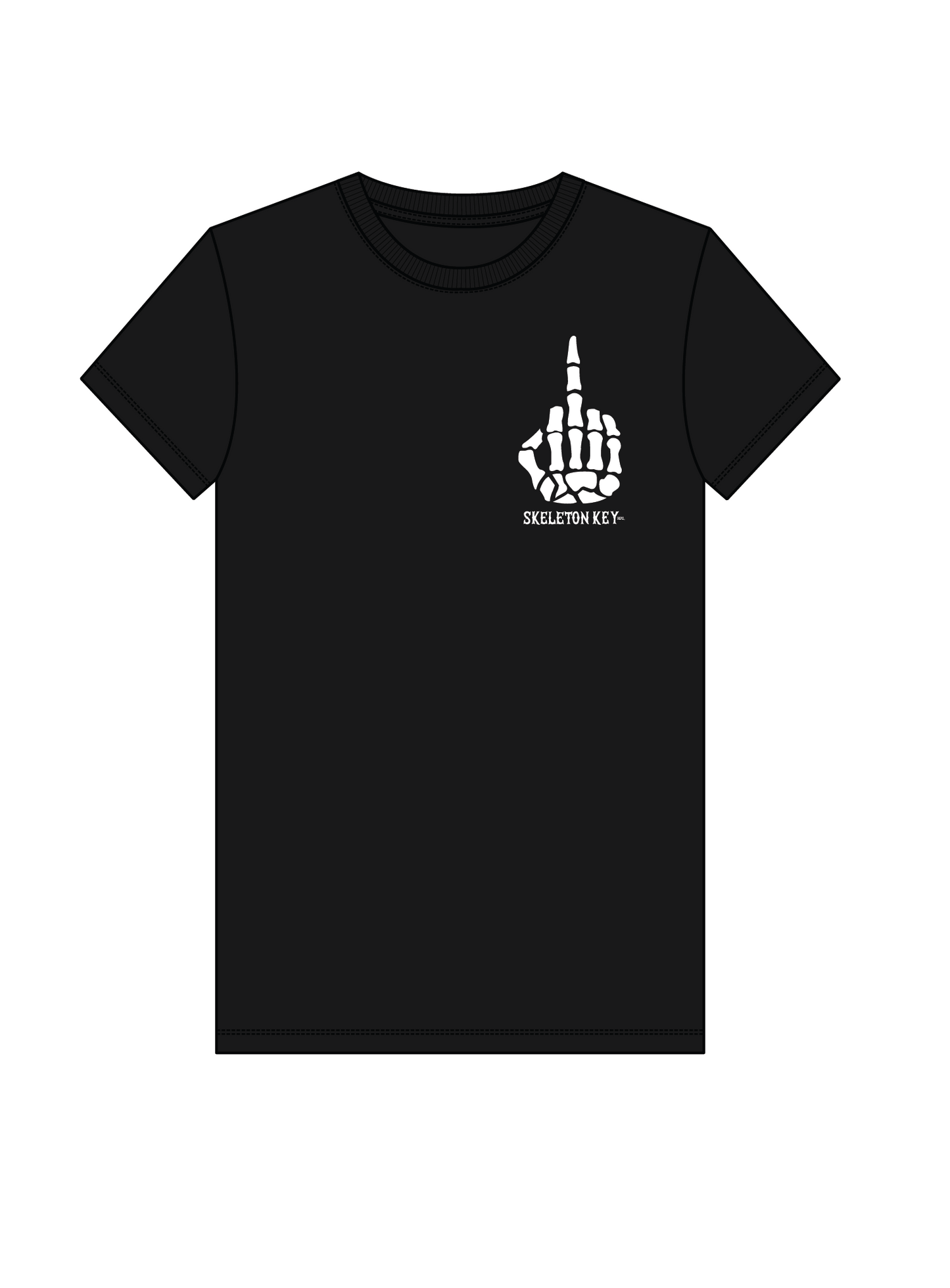 Skeleton Key With All Due Respect Tee