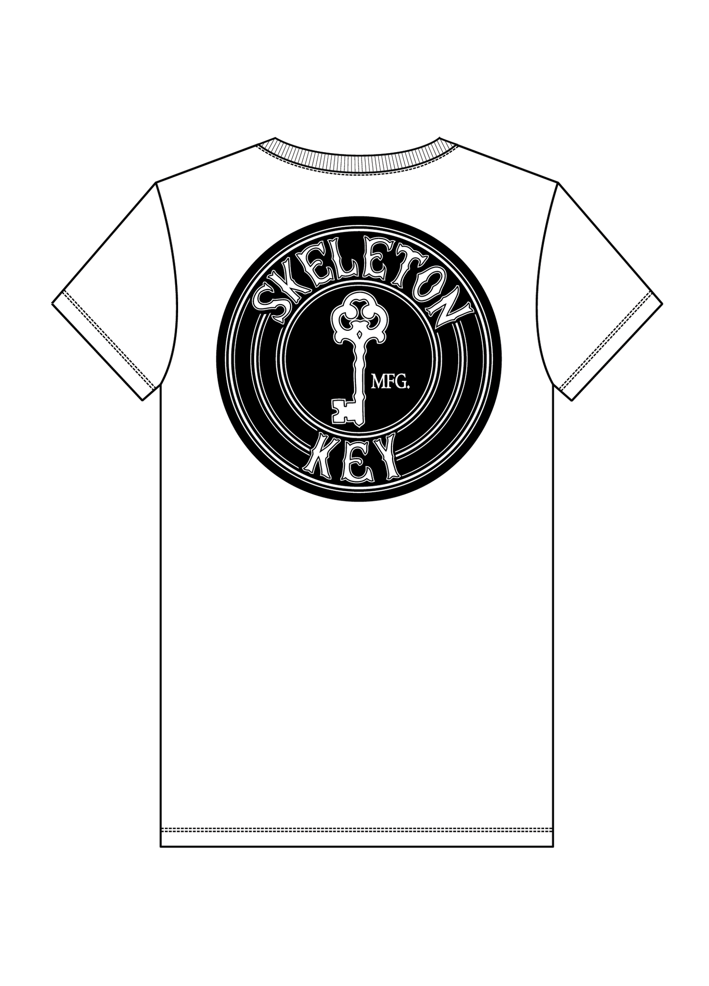 Skeleton Key Inverted Circle Logo Tee