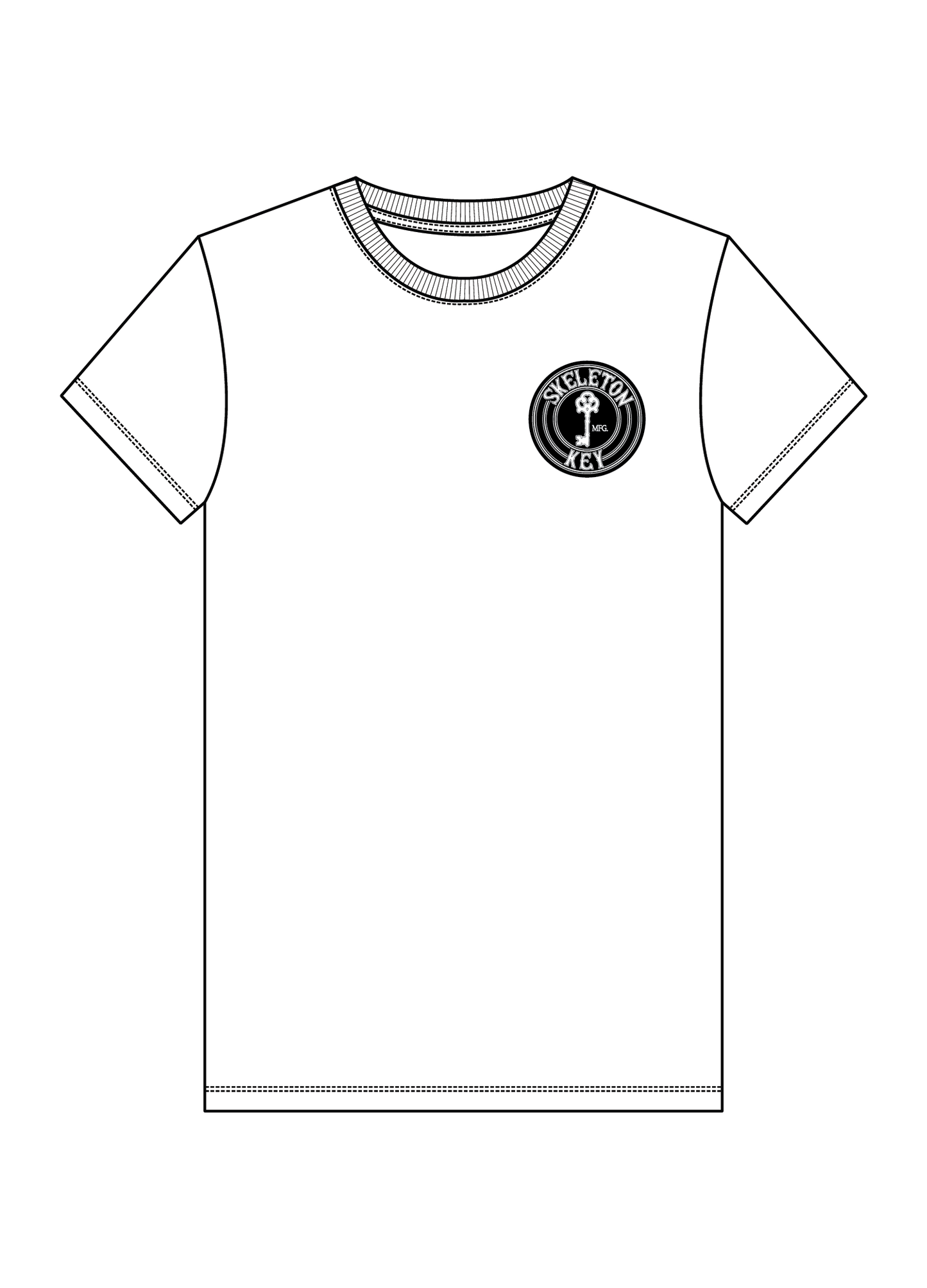 Skeleton Key Inverted Circle Logo Tee