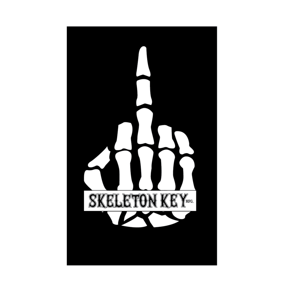 Skeleton Key Hand Screened Back Patches