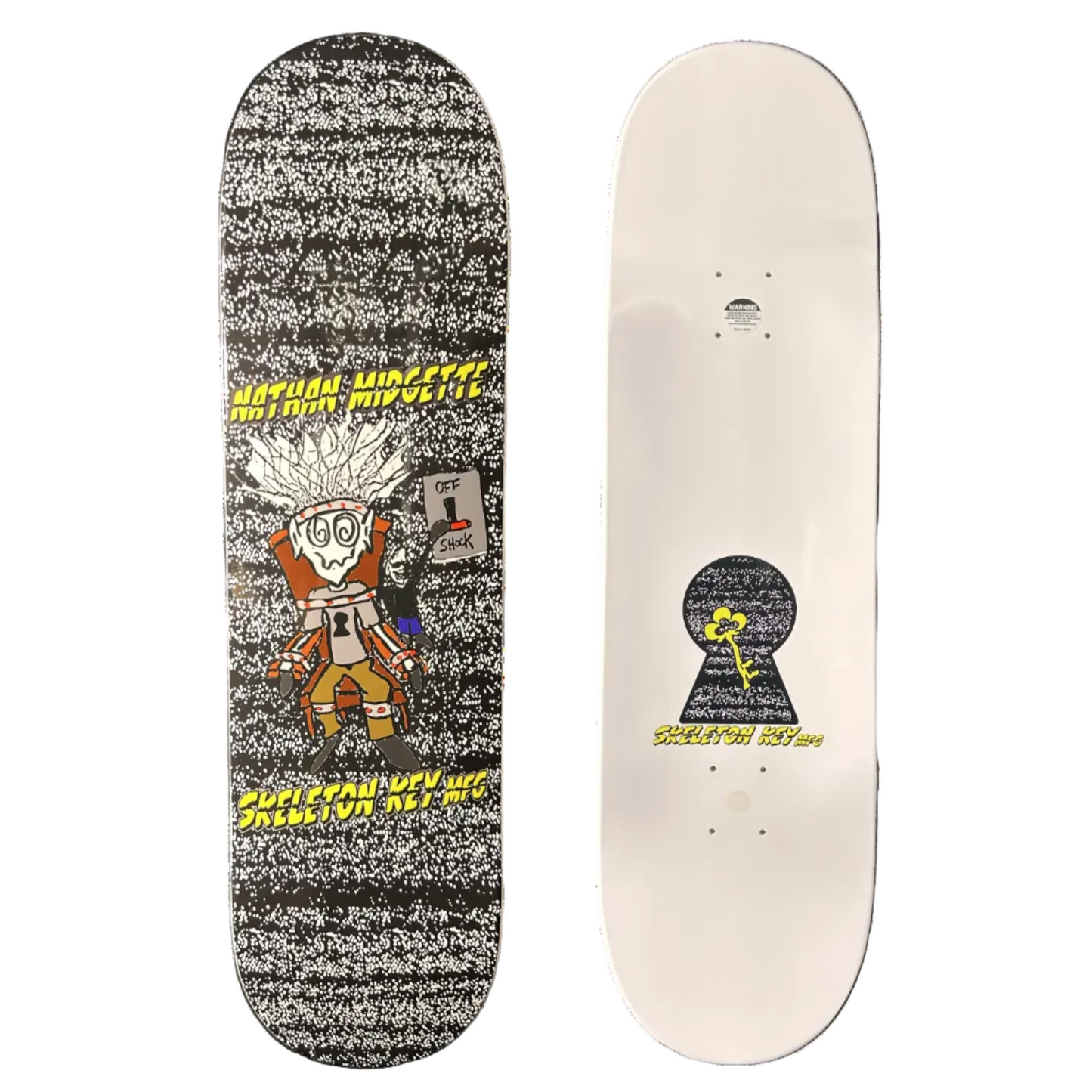 Electric Nathan Pro Skateboard Deck (2 Sizes) – Skeleton Key MFG