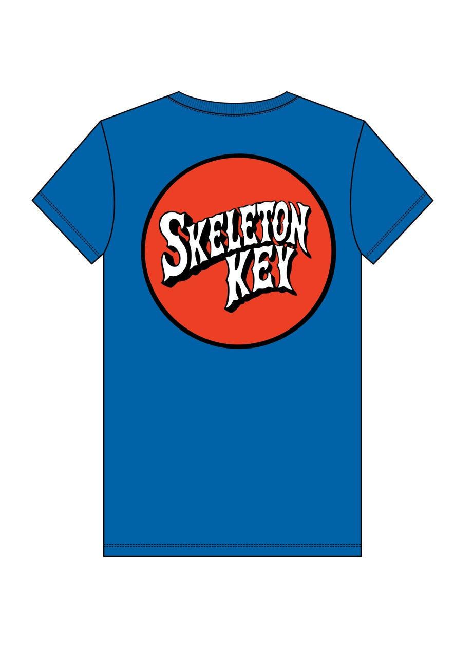 Skeleton Key Dot Royal Tee