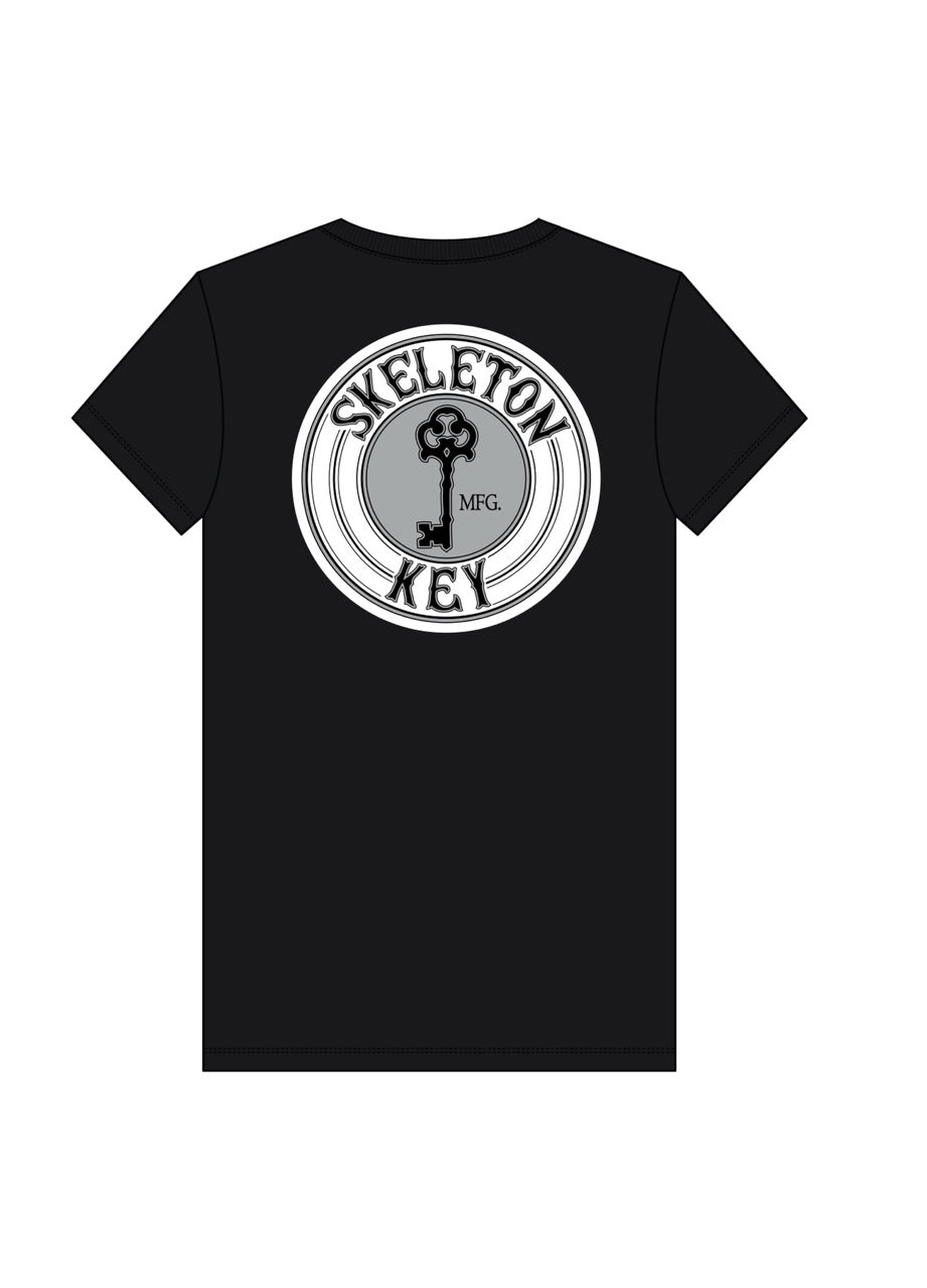 Skeleton Key Grey/White Logo Tee