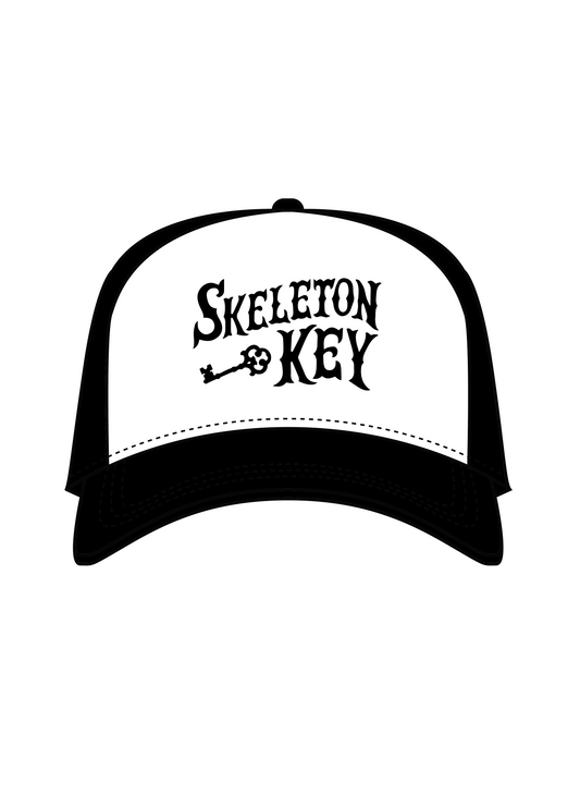 Skeleton Key Foam Trucker Hand Printed