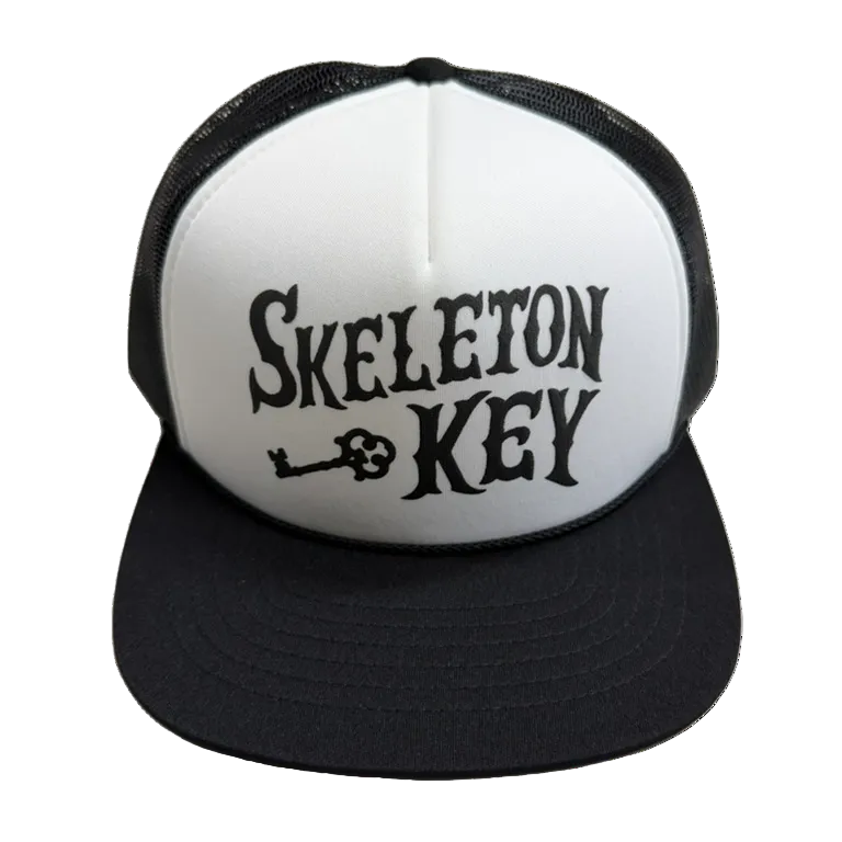 Skeleton Key Foam Trucker Hand Printed